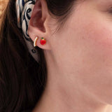 Red Apple Stud Earrings