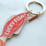 Lucky Fish Enamel Keychain
