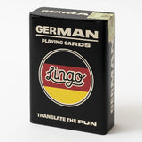 German Travel Playing Cards in Tin Case