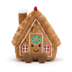 Gingerbread house plush by Jellycat