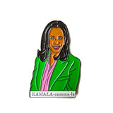 Kamala Enamel Pin - Comma-la