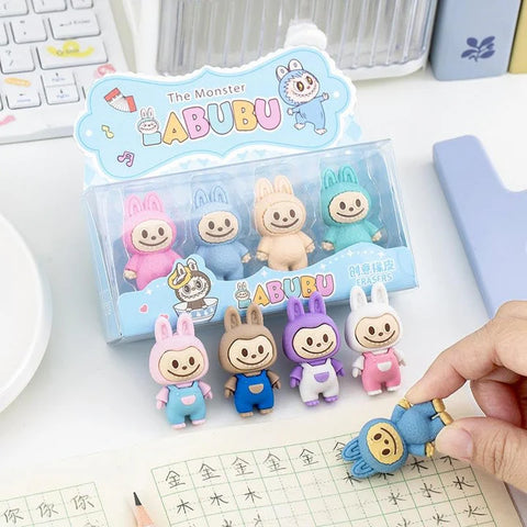 Labubu Monster Erasers Set