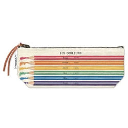 Les Couleurs pencil pouch by cavallini