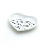 Love You Heart Hands  Trinket Tray