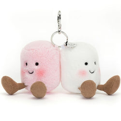 Pair Of marshmallows Bag Charm by Jellycat
