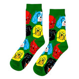 mens dog socks by kristina Micotti