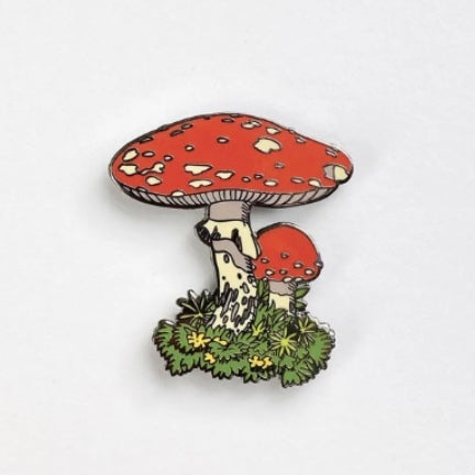Fairy Mushroom Enamel Pin
