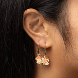 Mushroom Butterfly Drop Earrings