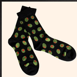Unisex Martini Olive Socks