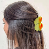 Olive Hair Claw Clip. Large