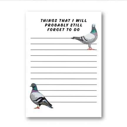 Forgetful Pigeon Pad