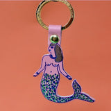 Mermaid Leather Keychain