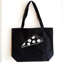 Pizza Black Tote bag