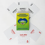 Brazilian Portuguese Travel Playing Cards in Tin Case