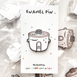 Rice Cooker Enamel Pin