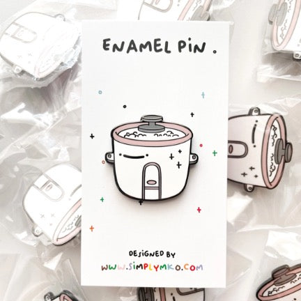 Rice Cooker Enamel Pin