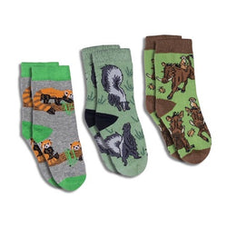 Red Panda, Skunk and Warthogs Kids Socks / 3-Pack