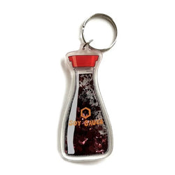 Soy Sauce Liquid Glitter Sparkle Shaker Acrylic Keychain