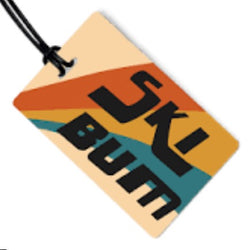 Ski Bum Luggage Tag