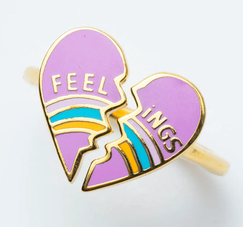 Heartbroken Feelings Adjustable Ring