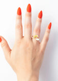 Rainbow Cloud Adjustable Ring