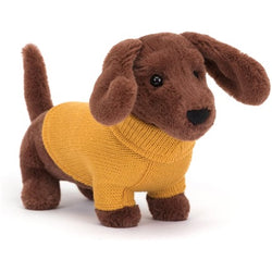 Yellow Sweater Sausage Dog