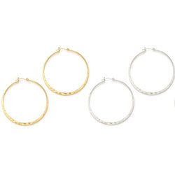 Hammered Hoops Lg