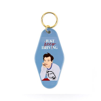 Harry Styles Just Keep Driving keychain
