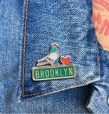 Brooklyn Pigeon Enamel Pin