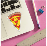 Pizza Hearts Sticker