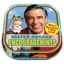 Mister Rogers encouragemints tin