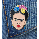 Frida kahlo enamel pin