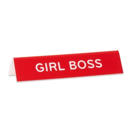 Girl Boss Desk Sign