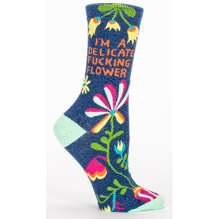 Delicate fucking flower socks