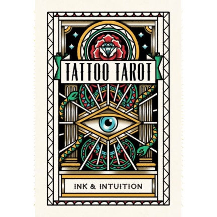 Tattoo tarot card deck in box