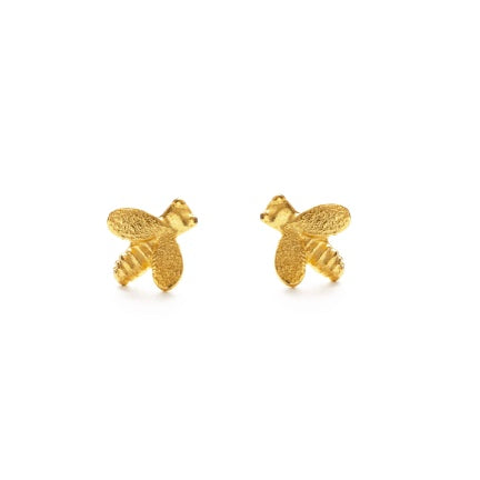 Bee  Gold Plated stud earrings