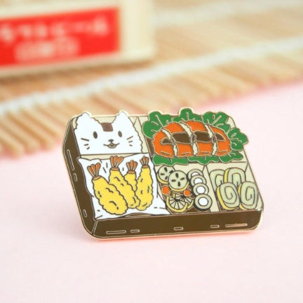 Bento Box enamel pin