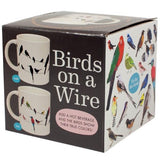 Birds on a wire heat changing mug boxed