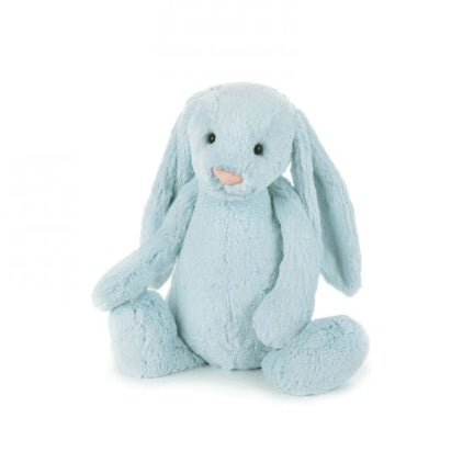 bashful beau bunny by jellycat. blue