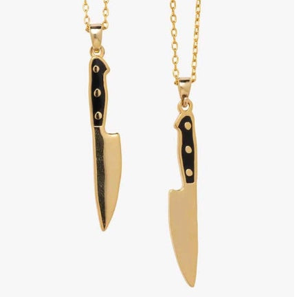 Double Sided  Chef's Knife Necklace
