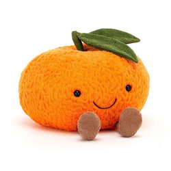 Orange plush clementine by jellycat
