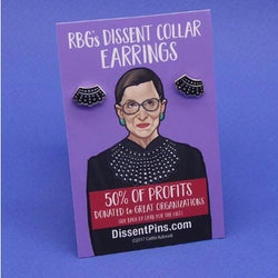 RBG's Dissent Collar Earrings by Dissent pins