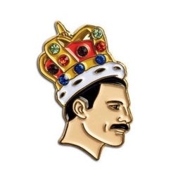 Freddie Mercury enamel pin "jewel" crown