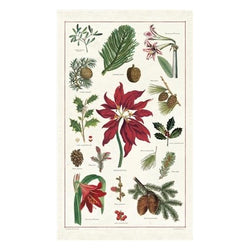 botanica holiday  tea towel by Cavellini