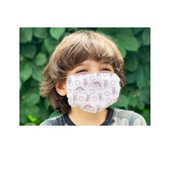 Peace & love kids face mask by map tote natural 