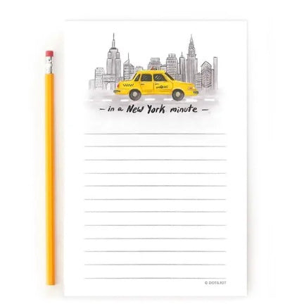 In A New York Minute Note Pad