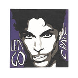 Prince  lets go crazy vynil sticker by citizen ruth