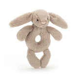 bashful Beige  bunny rattle by jellycat