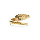 Vintage style  brass snake ring