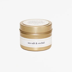sea salt & orchid travel tin candle